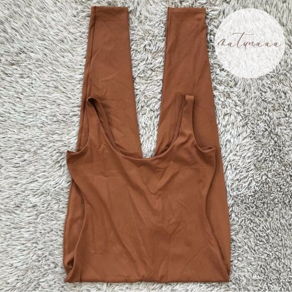 SKIMS Pants - Skims All In One Square Neck Tank Onesie in Caramel XL